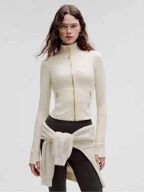 lululemon define jacket in bone/ gold